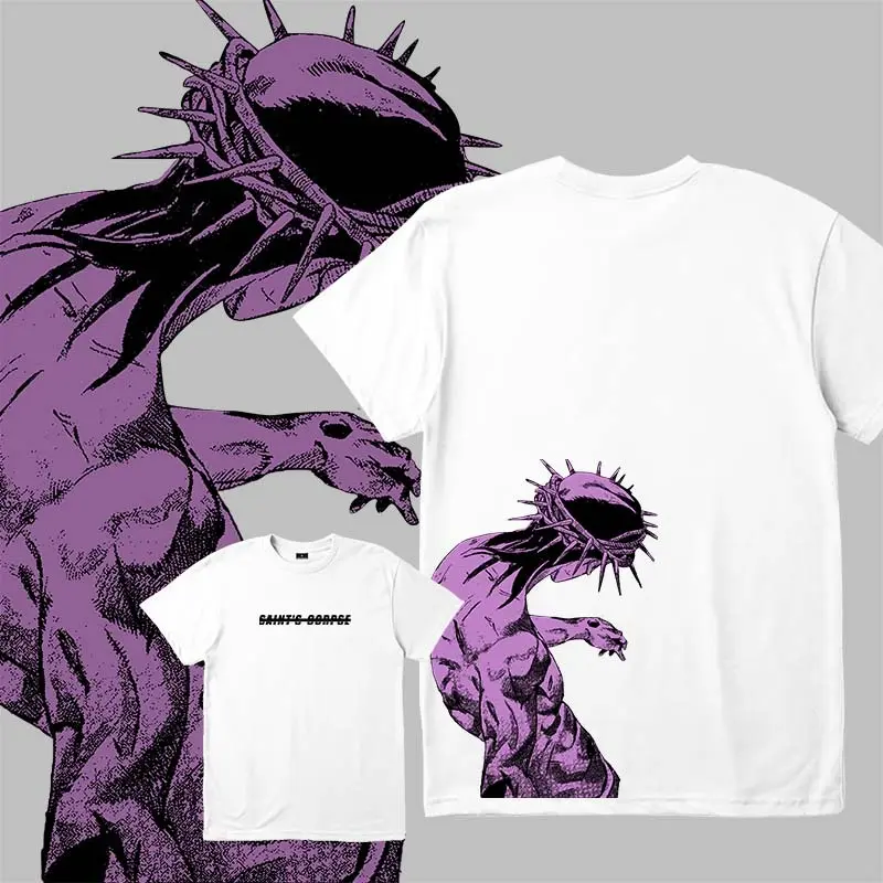 JoJo's Bizarre Adventure Kaos Anime Printed Baju Unisex cotton T-shirt Casual Streetwear