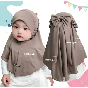 jilbab anak bayi 0 6 bulan 1-8 tahun HIJAB ANAK PITA RICIS hijab anak tk paud jilbab anak