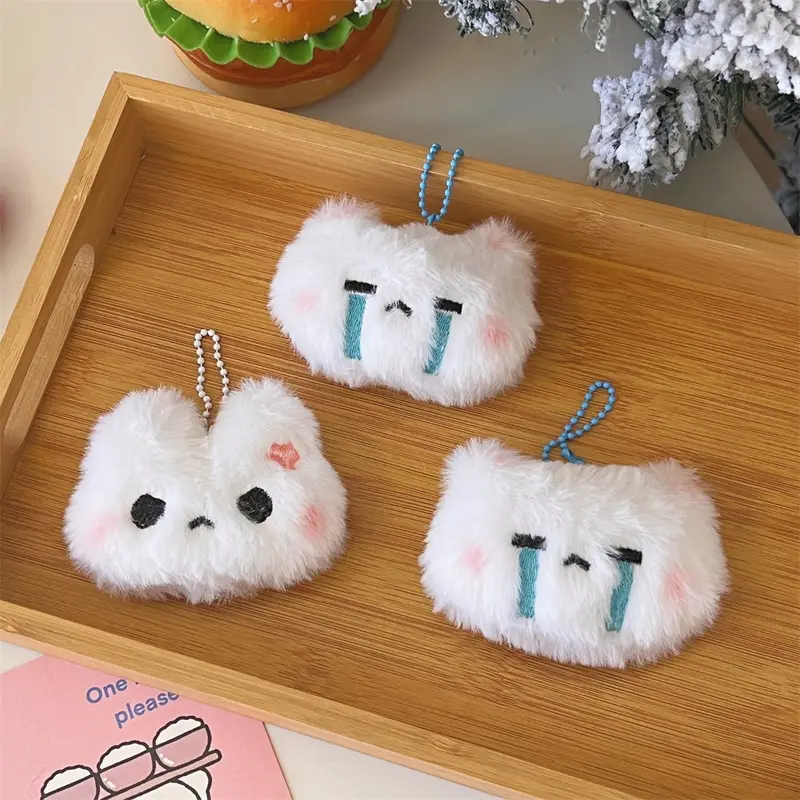Mặt Dây Chuyền Búp Bê Gấu Thỏ Người Yêu Nhồi Bông Dễ Thương, Phụ Kiện Trang Trí Túi Đi Học Cho Học Sinh, Trái Tim Nữ Tính Móc Chìa Khóa Siêu Dễ Thương 7