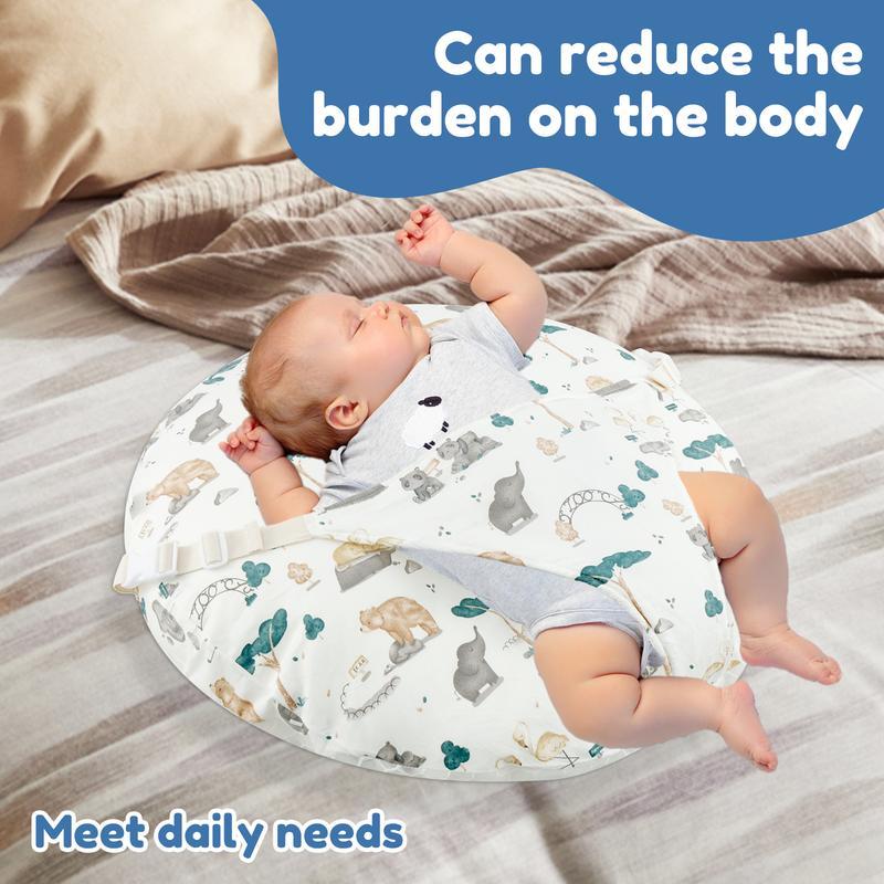 Product Introduction of Anti Roll Newborn Lounger Pillow with Adjustable Strap and Handle Comfortable Baby Lounger Pillow Breathable Newborn Lounger Pillow for Boys Girls 65x60cm usAn6 26