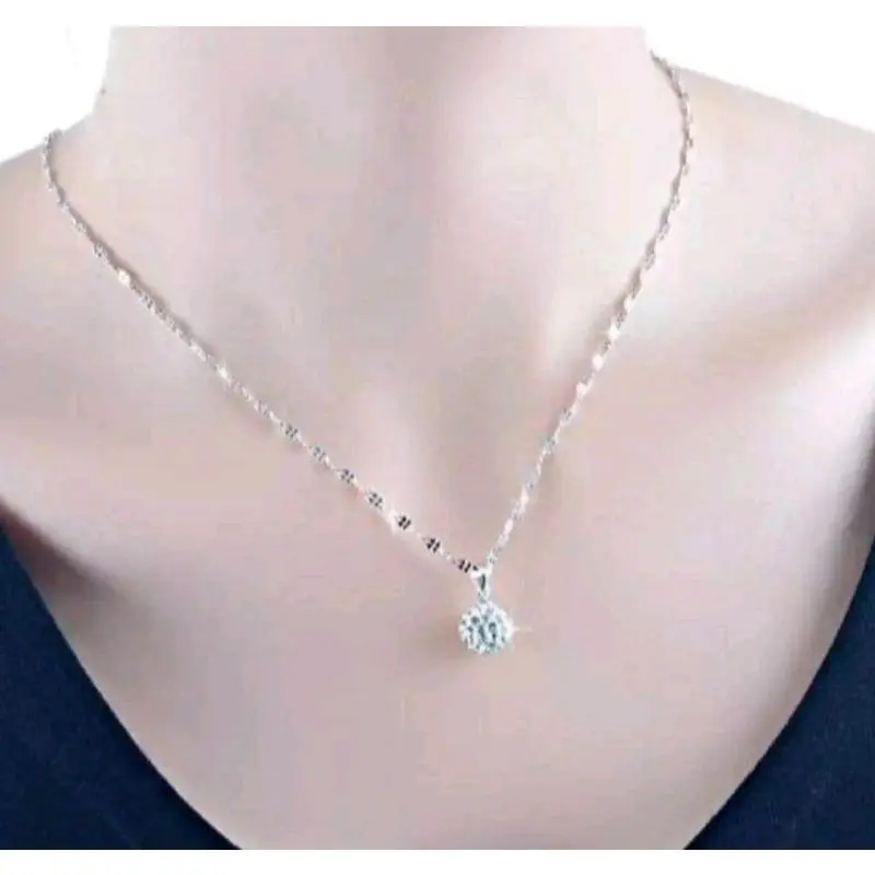 Kalung Tempe free liontin bola cristal Perempuan