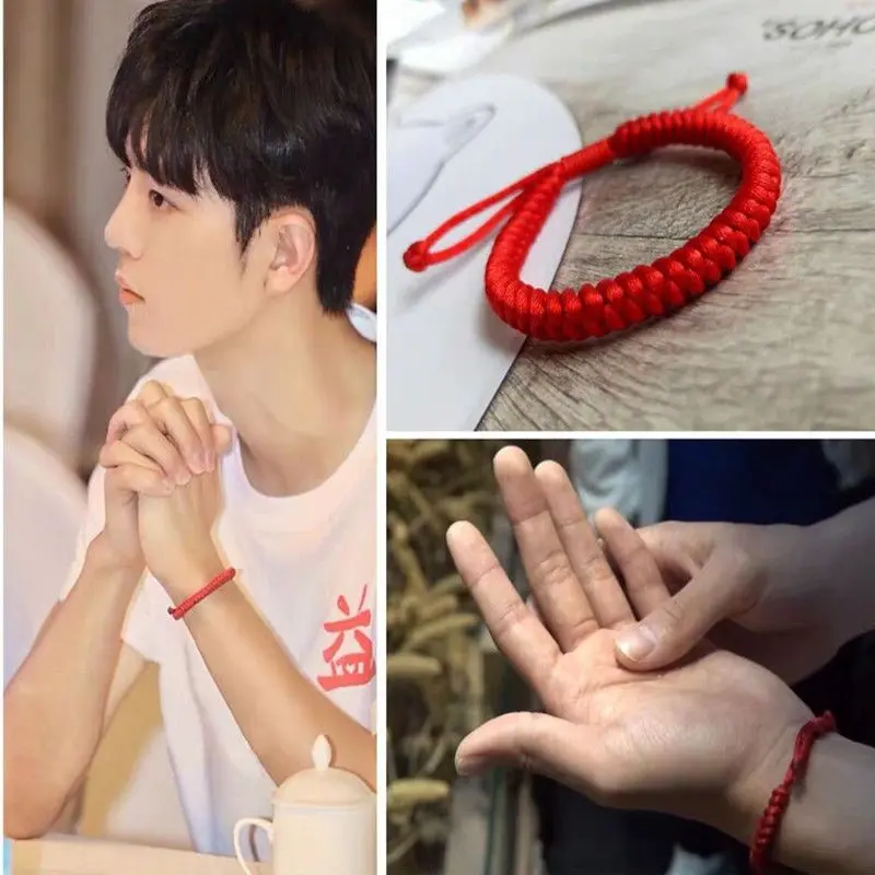 Vòng Tay Dây Đỏ, Phong Cách Xiao Zhan, Dây Thừng Dệt Tay Nút Thắt Dorje, Thích Hợp Cho Bạn Gái, Trẻ Em Và Cặp Đôi, Mang Lại May Mắn Cho Năm Mới, Dành Cho Nam Và Nữ, Hơn 6.000 HTK 4