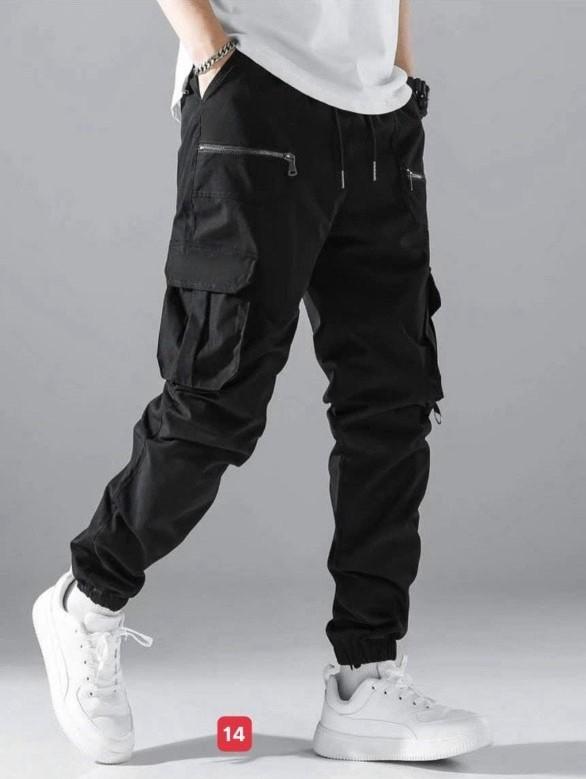 Quần Jogger Nam ống bó túi hộp phối khoá kéo 2 bên, chất kaki phong cách thời trang cá tính xu hướng M14 Menswear Pants