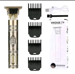 alat potong Rambut, kumis, jenggot dan bulu lainnya, Vintage Elektrik Hair Clipper Trimmer T9 Aman Mesin Cukur kemei 1407