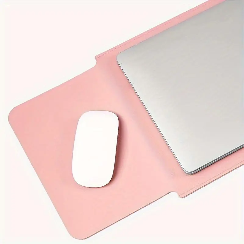 Solid Color Laptop Case, 1 Count Portable Slim Laptop Protective Cover with Mouse Pad, Dustproof Laptop Protector for Home Office 6