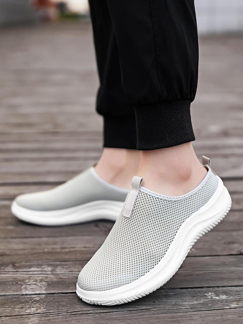 Product Introduction of Men's Mesh Breathable Lightweight Sneakers, Casual Comfortable Slip on Sports Running Shoes, Fashionable Sneakers for Daily Wear 9