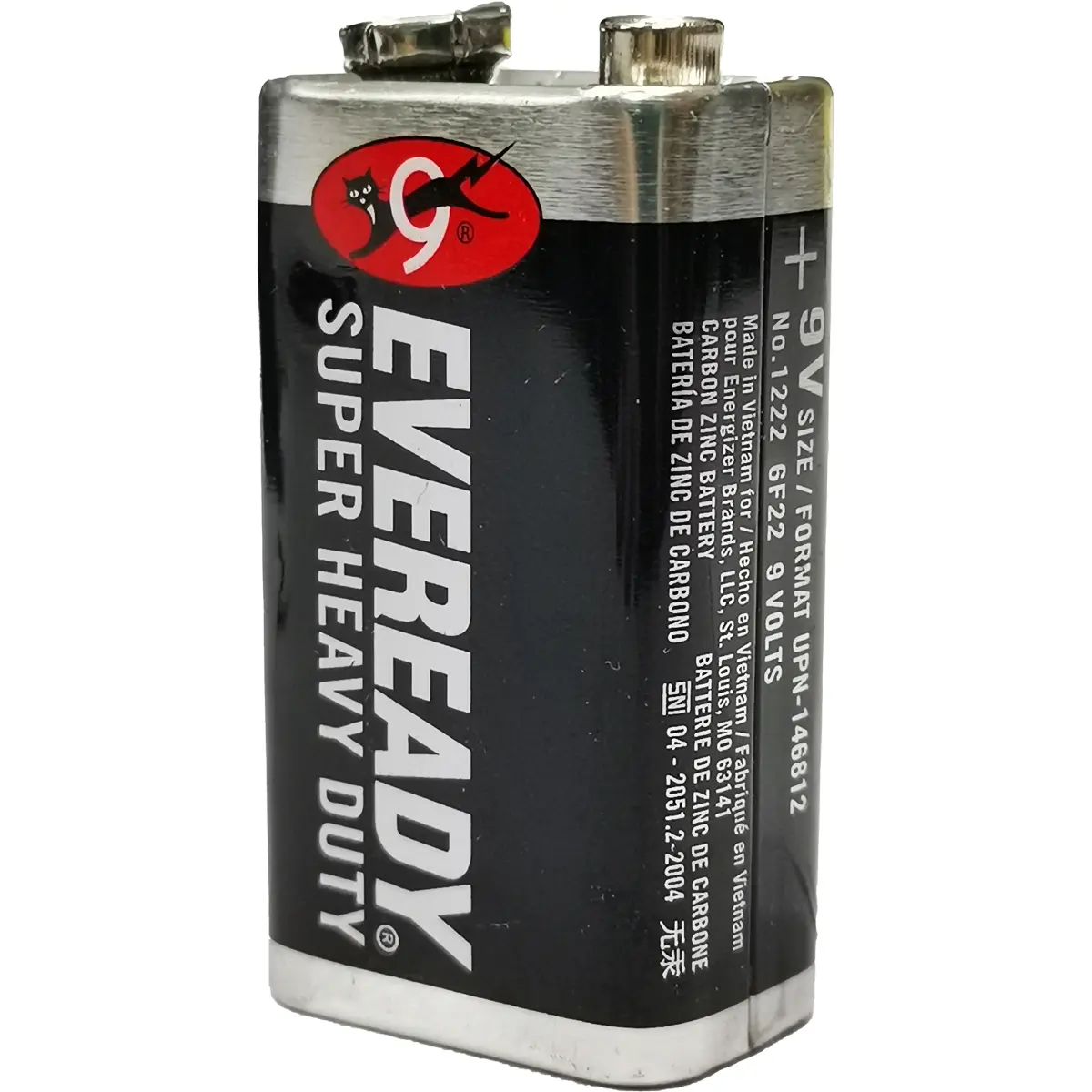 KNKTOY ถ่าน 9V EVEREADY ถ่านคาร์บอนซิงค์ CARBON ZINC 9V 1ก้อน BKL025