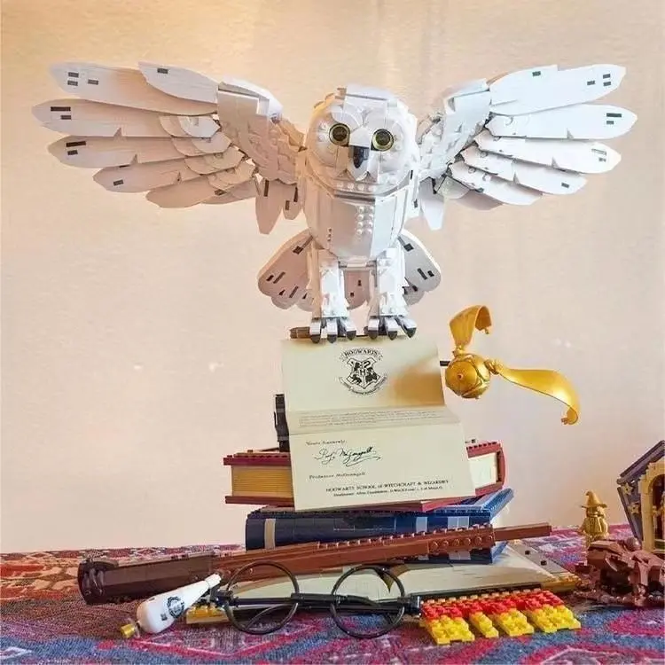 Khối Xây Dựng Tương Thích Với Lego, Chủ Đề Harry Potter, Cú Heidewei Lớn, Đồ Chơi Lắp Ráp, Quà Tặng Bé Trai Xếp Hình Bộ Lắp Ráp Toy Tháo Lắp 0