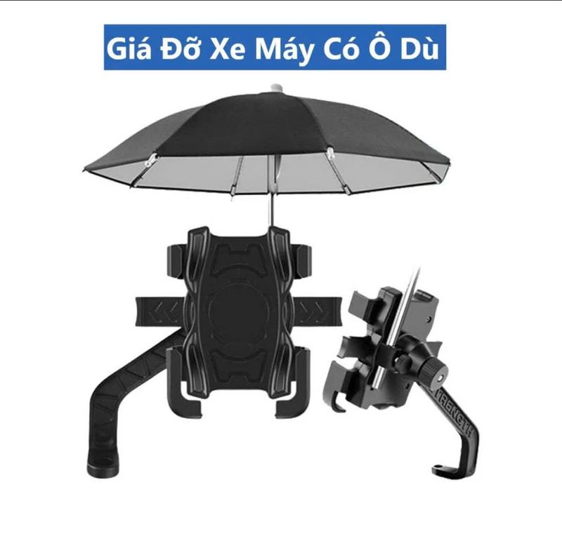 Giá Đỡ Xe Máy Có Dù - Kẹp Gắn Xe Máy Kèm Ô Dù Che Nắng Che Mưa Chống Cướp Chắc Chắn Cao Cấp 1
