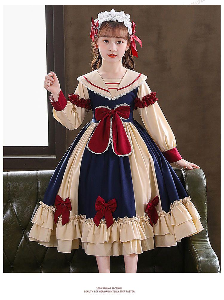 Product Introduction of Váy Công Chúa Lolita, Cho Bé Gái, Hàng Mới Về Năm 2024, Váy Dài Tay, Phong Cách Preppy, Thời Trang, Thích Hợp Cho Mùa Thu Và Mùa Đông, Quần Áo Trẻ Em, Quần Áo Mùa Thu 16