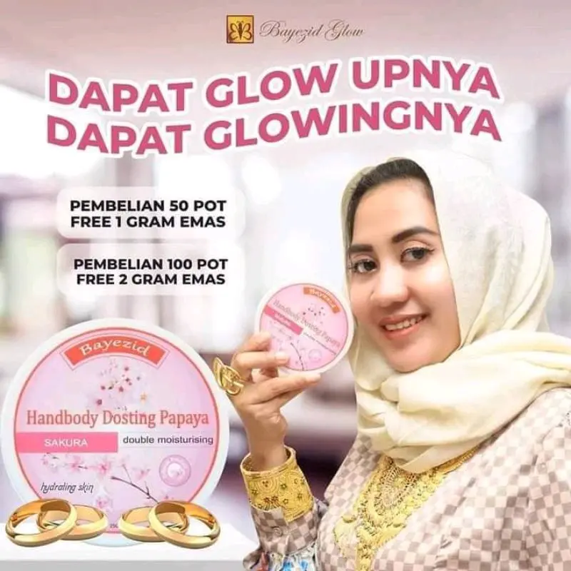Handbody Mencerahkan Tubuh HANDBODY SAKURA Lotion Pencerah Perawatan Tangan 2
