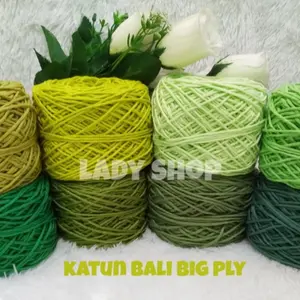 Benang Rajut Katun Bali Big Ply Halus Lembut Mengkilap