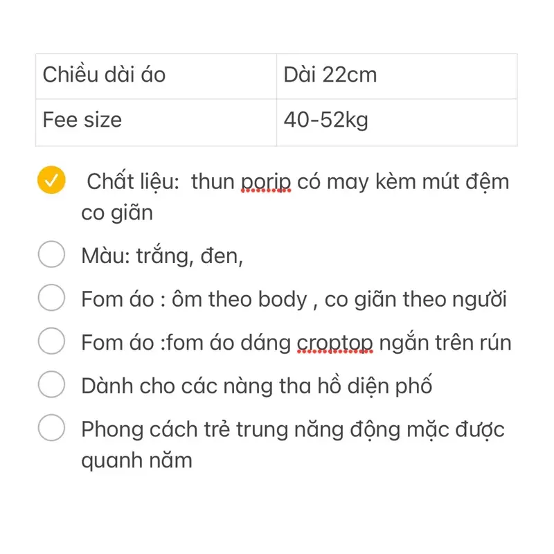 ÁO ỐNG CÚP PHỐI BÈO CÓ KÈM MÚT ĐỆM PHÍA SAU ĐI DÂY KHOÁ Nữ FOM CROPTOP DƯỚI 52kg 6