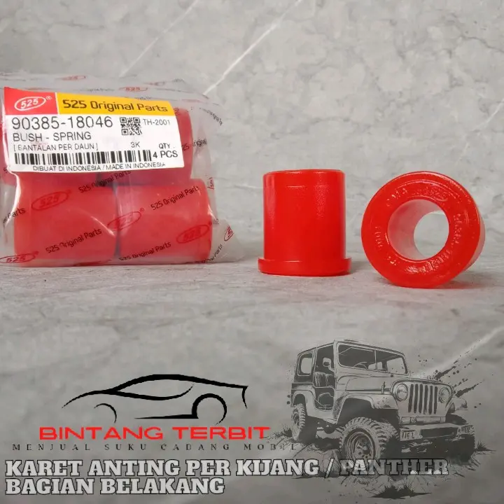 ISI 4 PCS KARET ANTING PER KIJANG / PANTHER BAGIAN BELAKANG
