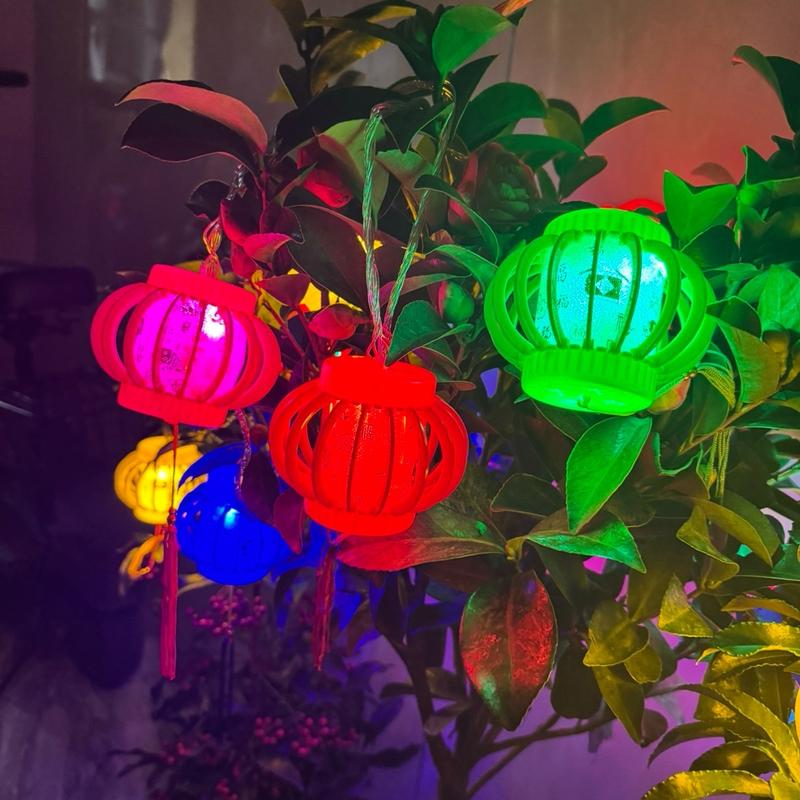 Dây đèn led lồng đèn  cầu vòng màu  mã SS7916 5m  45 led 15 bóng trang trí tết 1