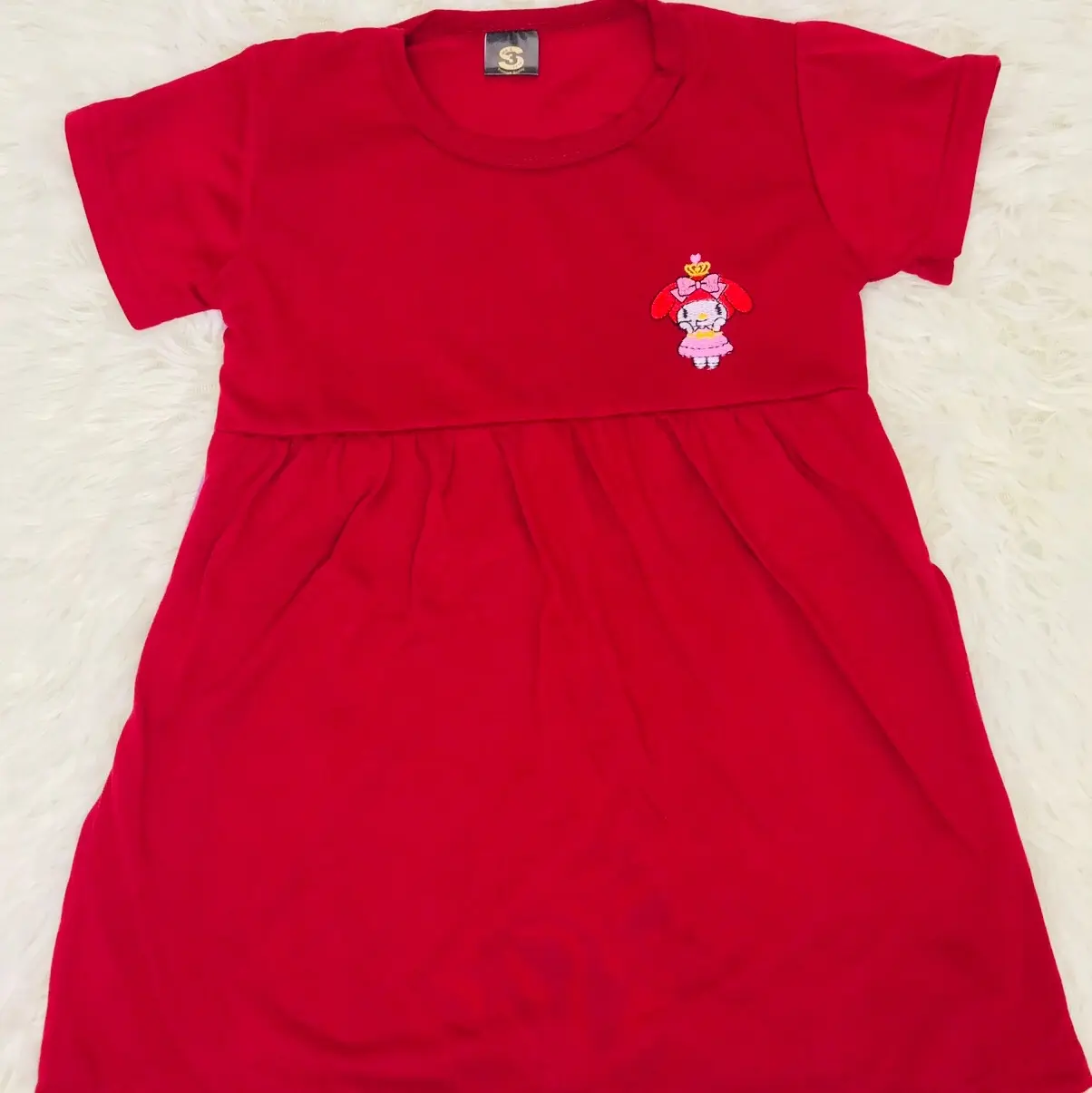 BAJU DASTER/DRESS ANAK PEREMPUAN/CEWEK BAHAN KAOS NYAMAN/1 KG MUAT (13PCS)