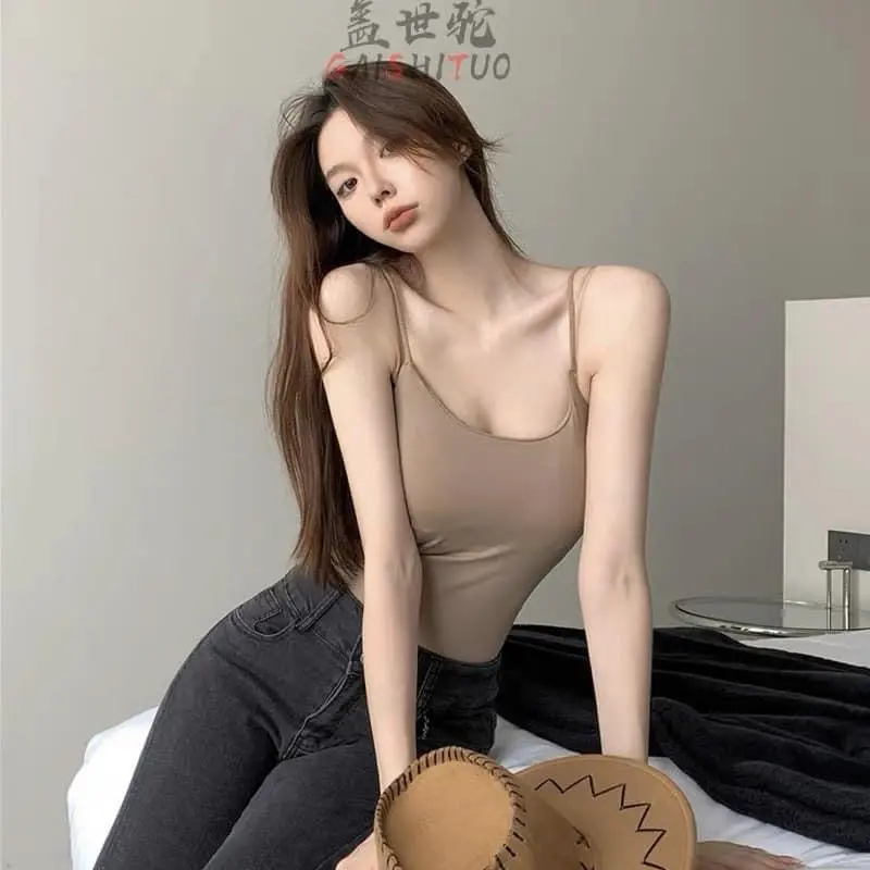 Áo 2 Dây Thun Lạnh Co Giãn Top