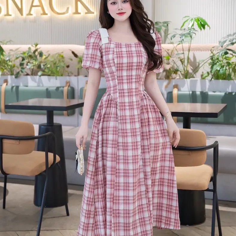 Váy kẻ cao cấp SMLXL HL2943 chất lượng cao - Nữ