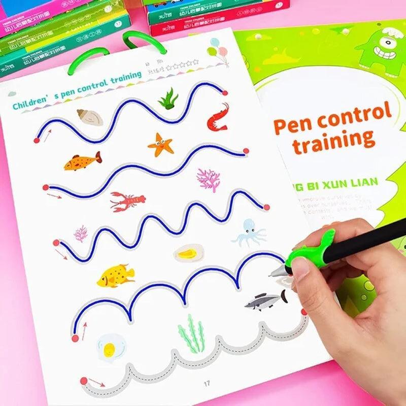 Mainan edukasi CPY Magical Tracing Workbook Set Practice Copybook for Kids - CP-1 - Green Terlaris 3