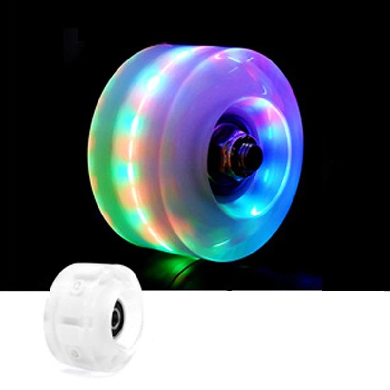 1Pc Skateboard Wheels Polyurethane Luminous LED Longboard Wheels with Spanner Long Drift Board Accessories 8