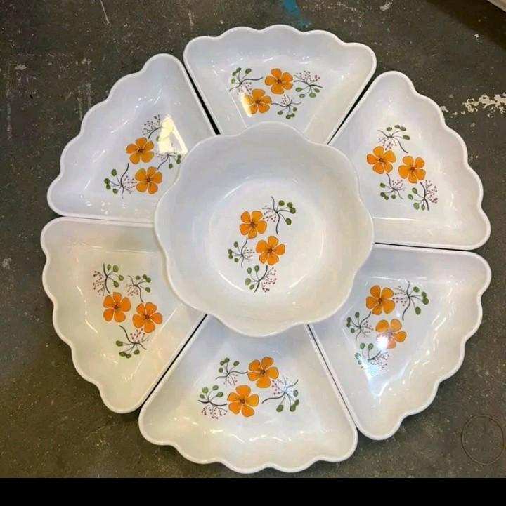 BỘ BÁT ĐĨA HOA MẶT TRỜI NHỰA 7 CHI TIẾT- BỘ BÁT ĐĨA ĐẸP THẮP HƯƠNG BÀY MÂM CÚNG bat diagiadinh chén dĩa