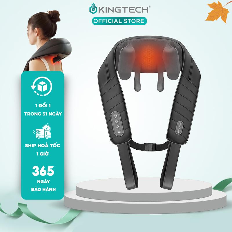 Máy Masage Cổ Vai Gáy KINGTECH S6 Massage Shiatsu 3D Nhiệt Hồng Ngoại Hỗ Trợ Cho Cổ Vai Gáy Lưng Dưới Đùi Chân - Sử Dụng Tại Nhà Văn Phòng Trên Ô Tô - Quà Tặng Cho Bạn Bè Người Thân