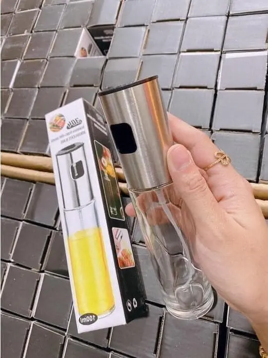 Bình xịt dầu thủy tinh dùng cho nồi chiên không dầu 2
