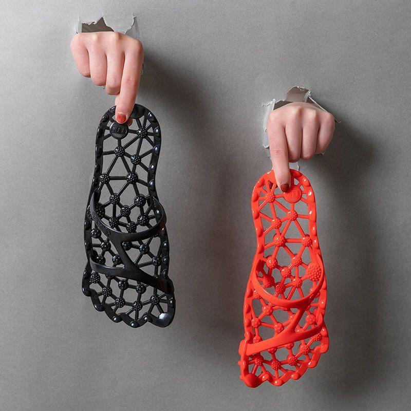 Dép, Dành Cho Nữ Và Nam, Mùa Hè Đi Trong Nhà Phòng Tắm, Chống Trượt, Thiết Kế Khoét Lỗ Thoáng Khí, Không Gây Mùi, Thích Hợp Để Mát Xa Bàn Chân, Dép Đế Mềm, Thích Hợp Cho Các Cặp Đôi, [Số Hiệu: 3155, Người Ca Mổ] Dép nữ đính Dép nữ cao boot madoka  shoes g