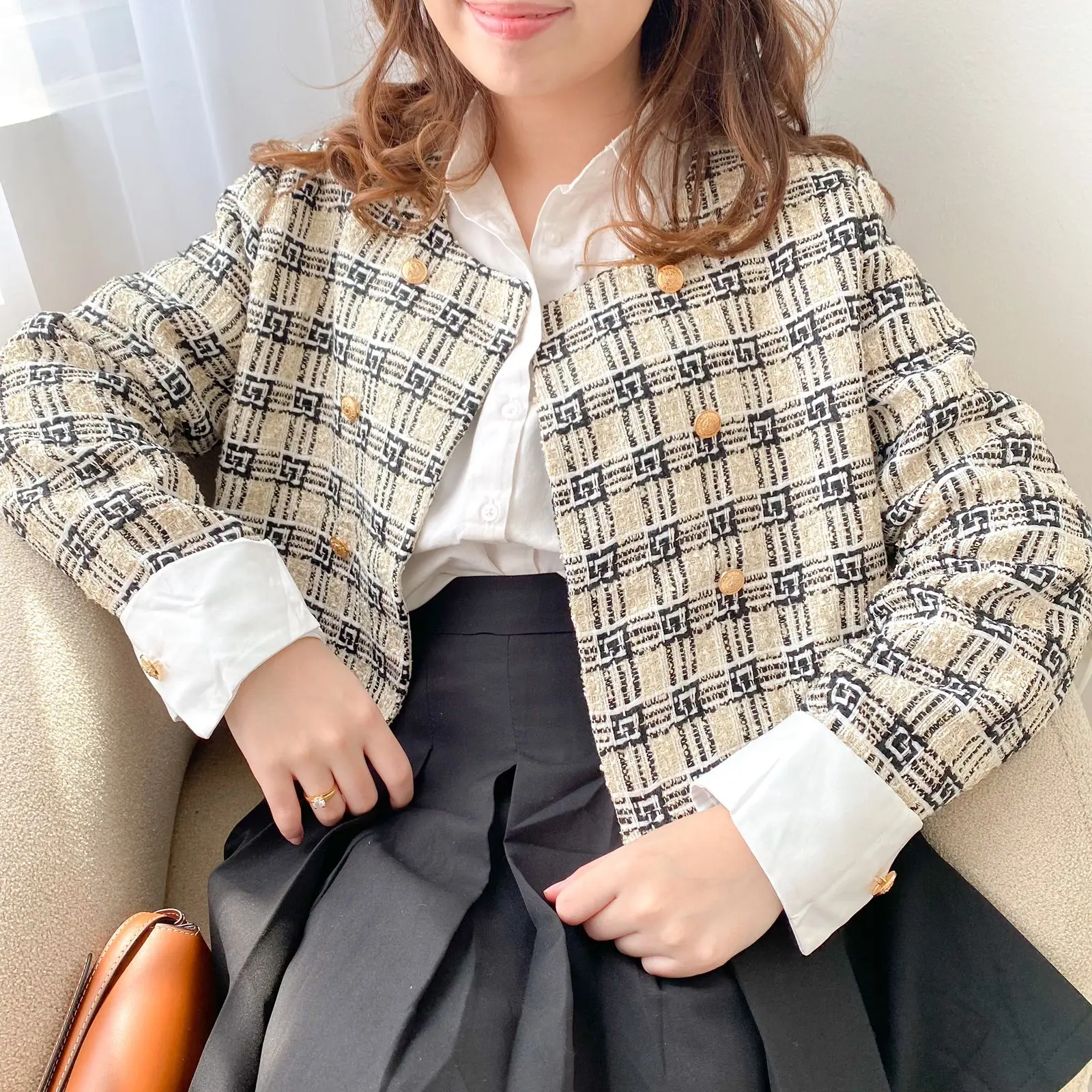BLAZER TWEED KOREA/Yunji Outer/Cardigan Korea