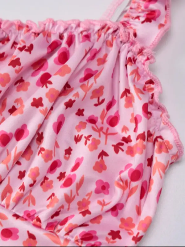 Women's Ditsy Floral Print Cami Dress, Casual Sleeveless Dress for Summer, Fashion Women's Dress for Daily Wear 7