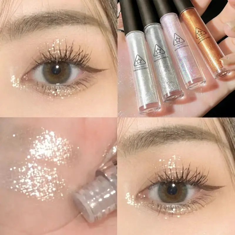 Bút bắt sáng mắt, phấn mắt chống nước lấp lánh siêu sáng bóng pha lê kim sa, giọt nước mắt, bút mắt bắt sáng 5