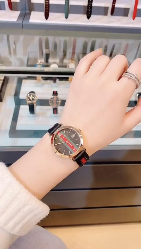 Product Introduction of Đồng Hồ Guou Kẻ Đen Đeo Tay Watch 2