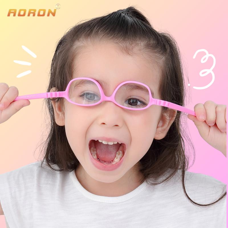 AORON - Kính Trẻ Em Chống Ánh Sáng Xanh, Kính Cho Bé 0 - 2 Tuổi Nhiều Màu Sắc, Gọng Kính TPEE Dẻo Chống Gãy Có Thể Thêm Dây Đeo Chống Tuột Tiện Lợi - AK186 1