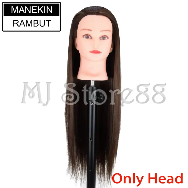 MANEKIN RAMBUT / PATUNG KEPALA / RAMBUT PALSU / BELAJAR PANGKAS & MODEL RAMBUT - MJ 1