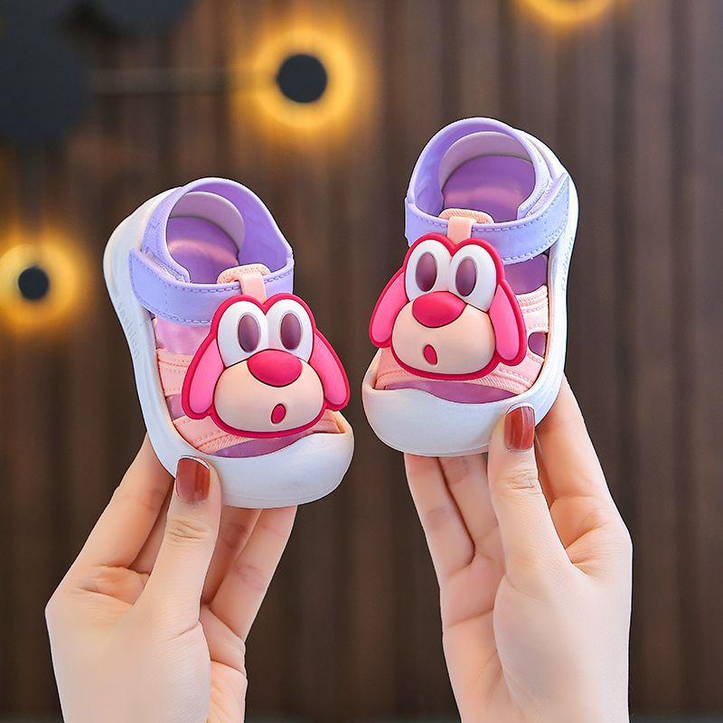  Dép sandal Quai Hậu Cho Bé Gái Tập Đi Quai Dán Tiện Lợi Size 18 - 29 Dép Mủ Cao Su Nhẹ Kháng Nước chống Trơn Trượt Từ 9 tháng - 4 tuổi 