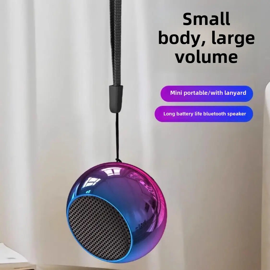 Colorful Wireless Bluetooth Speaker M3 Mini Steel Cannon Portable Outdoor M1 Mini Bluetooth Colorful Speaker