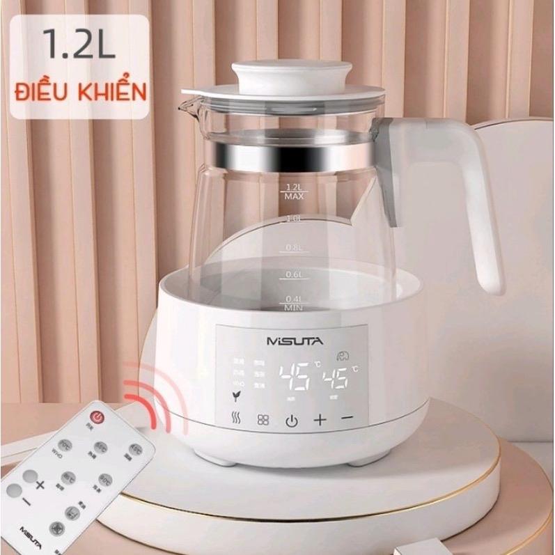 [Có Điều Khiển] Bình Đun Nước Misuta Khử Clo 1200l Giữ ấm nhiệt độ liên tục Bản cao cấp Ấm Siêu Tốc Đun Siêu Tốc