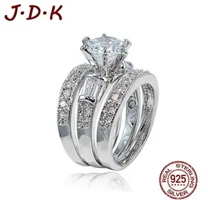 JDK Cincin Perak 925 Perhiasan Zircon Kreatif Baru Rings