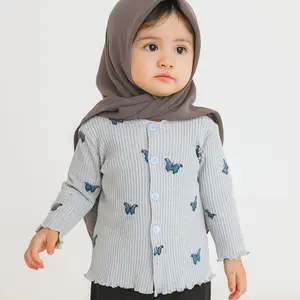 Sojashop - Cardigan Couple Anak Perempuan Premium Bahan Wafer Usia 6-12 Tahun dan Dewasa