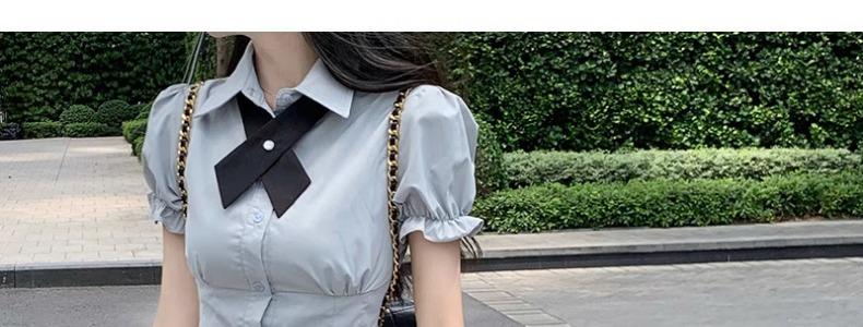 Product Introduction of Fashion Women's Clothingfashion Women's Clothingjk Shirt Original Genuine Preppy Style Uniform Suit Pleated Skirt Organ Pleated Shirt Short Sleeve Waist-Controlled White Shirt Comfort Cotton Womenswear Blouses Customized Evening Fabric Gorgeous 23