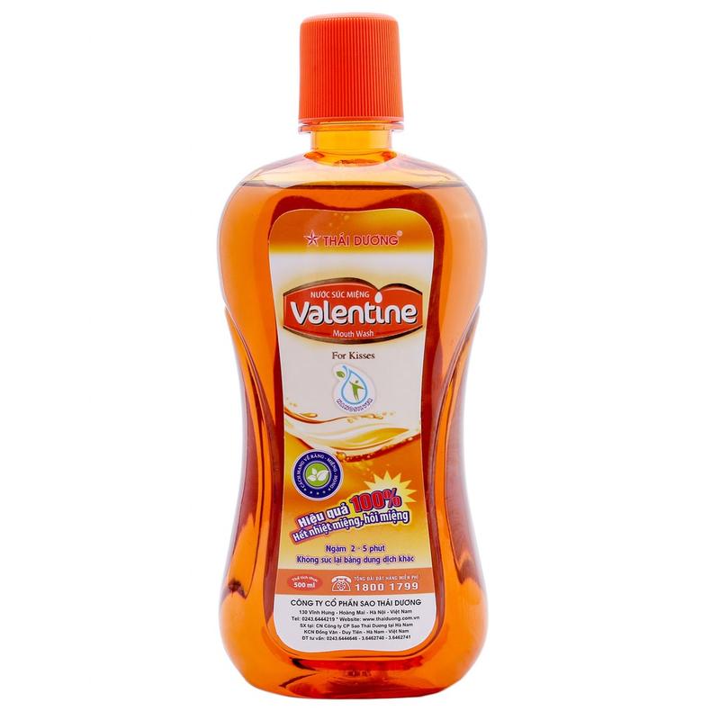 Nước súc miệng valentine giúp thơm miệng