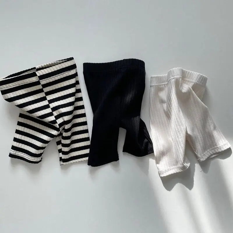 Quần legging thun gân co dãn trẻ em bé trai, bé gái 1