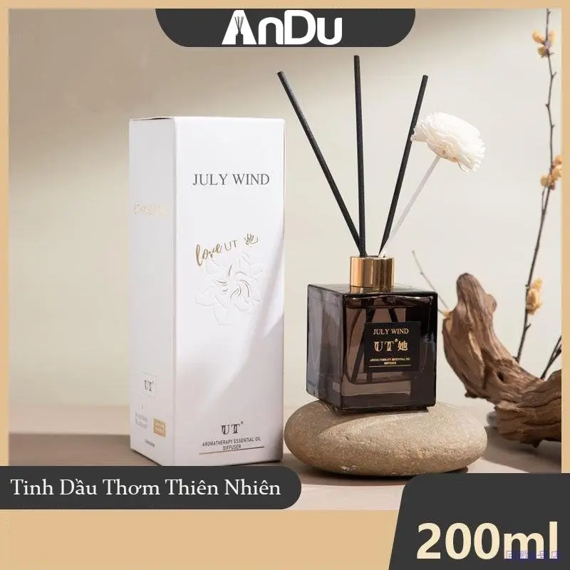 Tinh Dầu Thơm Phòng ANDU Thiên Nhiên Que Gỗ Tự Khuếch Tán Đen Huyền Thoại Chai 200ml Andu911