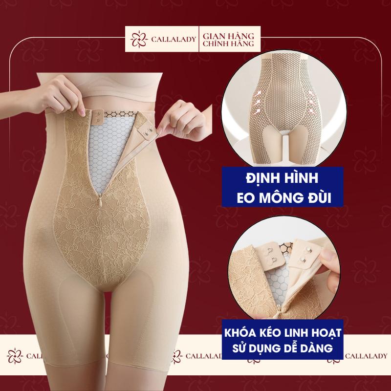 Quần gen bụng định hình Callalady nịt V2 sau sinh siết eo nâng V3 thon gọn đùi chống cuộn thông thoáng 30