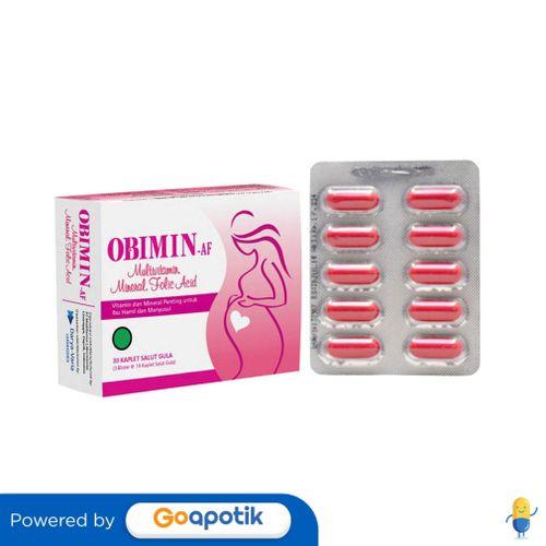 Gambar OBIMIN AF BOX ISI 30 KAPSUL dari Apotek Apollo Surabaya by GoA Kota Surabaya Tokopedia