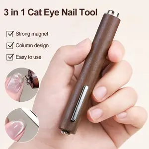Magnet Cat Eye 3in1/Alat Magnet Gel Polish/Stik Magnet Eye Cat Kutek & Kuku Gel 3D/Untuk M4U7