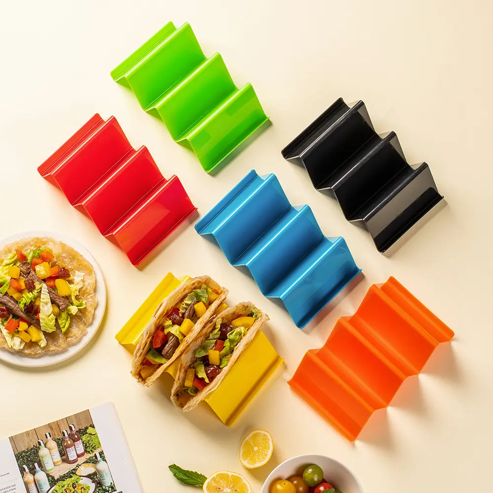 Mexican Plastic Pancake Rack Mexican Burrito Rack Wave Pancake Rack Creative W-Type Corn-Style Rack