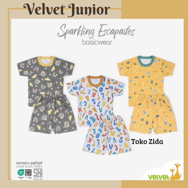 VELVET JUNIOR Terbaru Setelan oblong pendek murah 2
