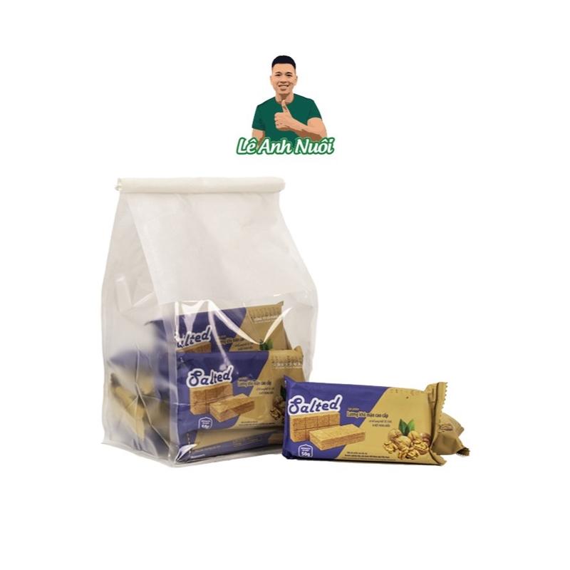 Lương khô mặn Salted - vi hành rộng biến bổ sung mắc ca óc chó 10 gói