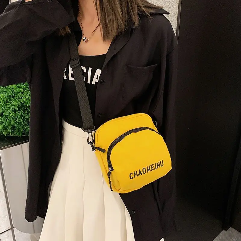 Crossbody high quality small bag women's canvas bag all-matching and lightweight shoulder bag crossbody cloth bag crossbody handbags women's bag